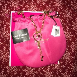 Juicy couture heart star necklace